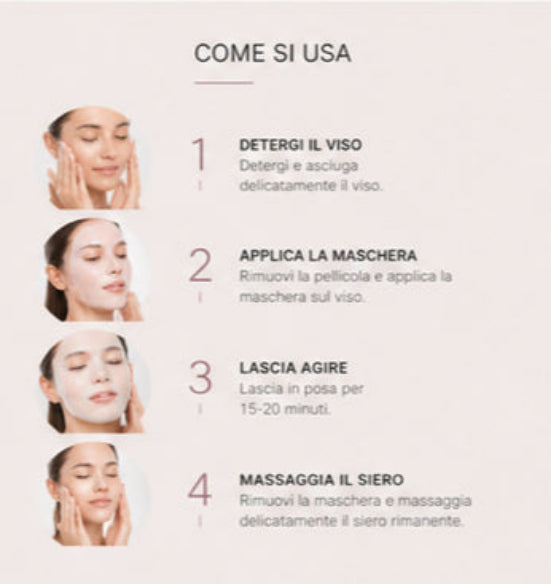 Maschera Viso al Bio Collagene